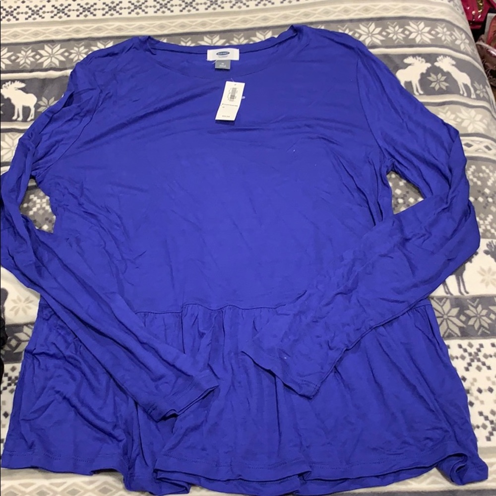 Blue/purple top